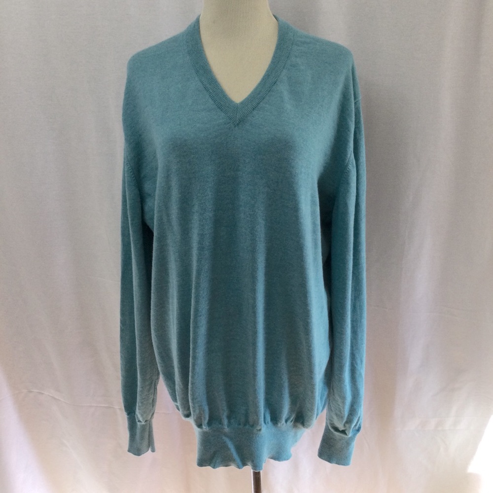 Joseph Turner 100% Extra Fine Pure Merino V-Neck Men’s Sweater Sz 2XL